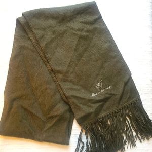 Olive green alpaca scarf